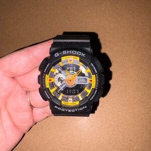 Casio G-Shock Black and Orange Watch
